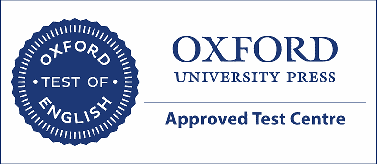 Cartel sobre las ventajas de hacer el test de Oxford English