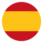 Bandera española en círculo