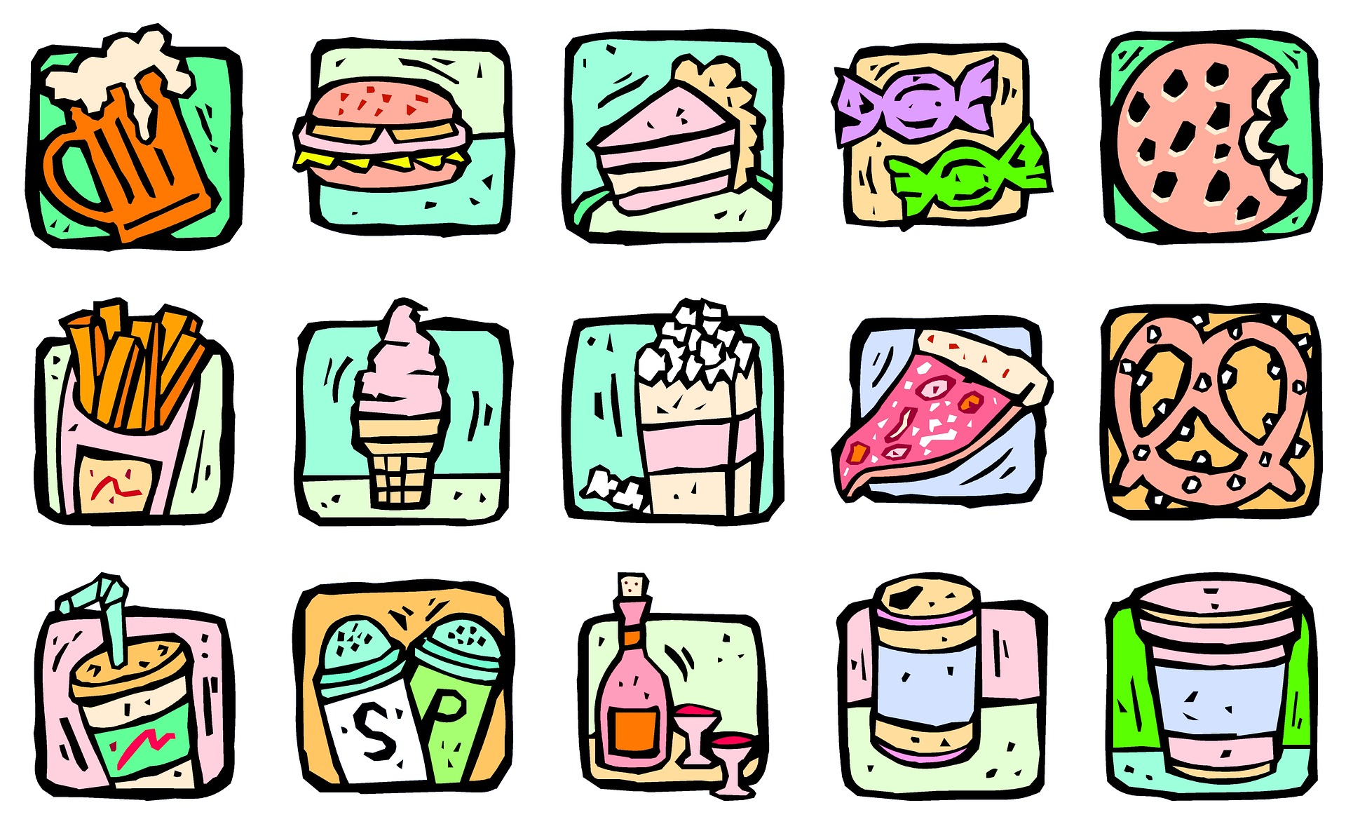 Iconos de comidas