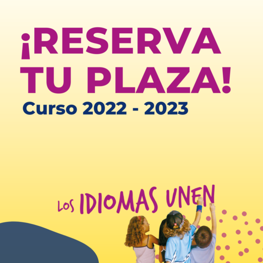 Pop up reserva tu plaza en A Casa das Linguas para el curso 2022/23